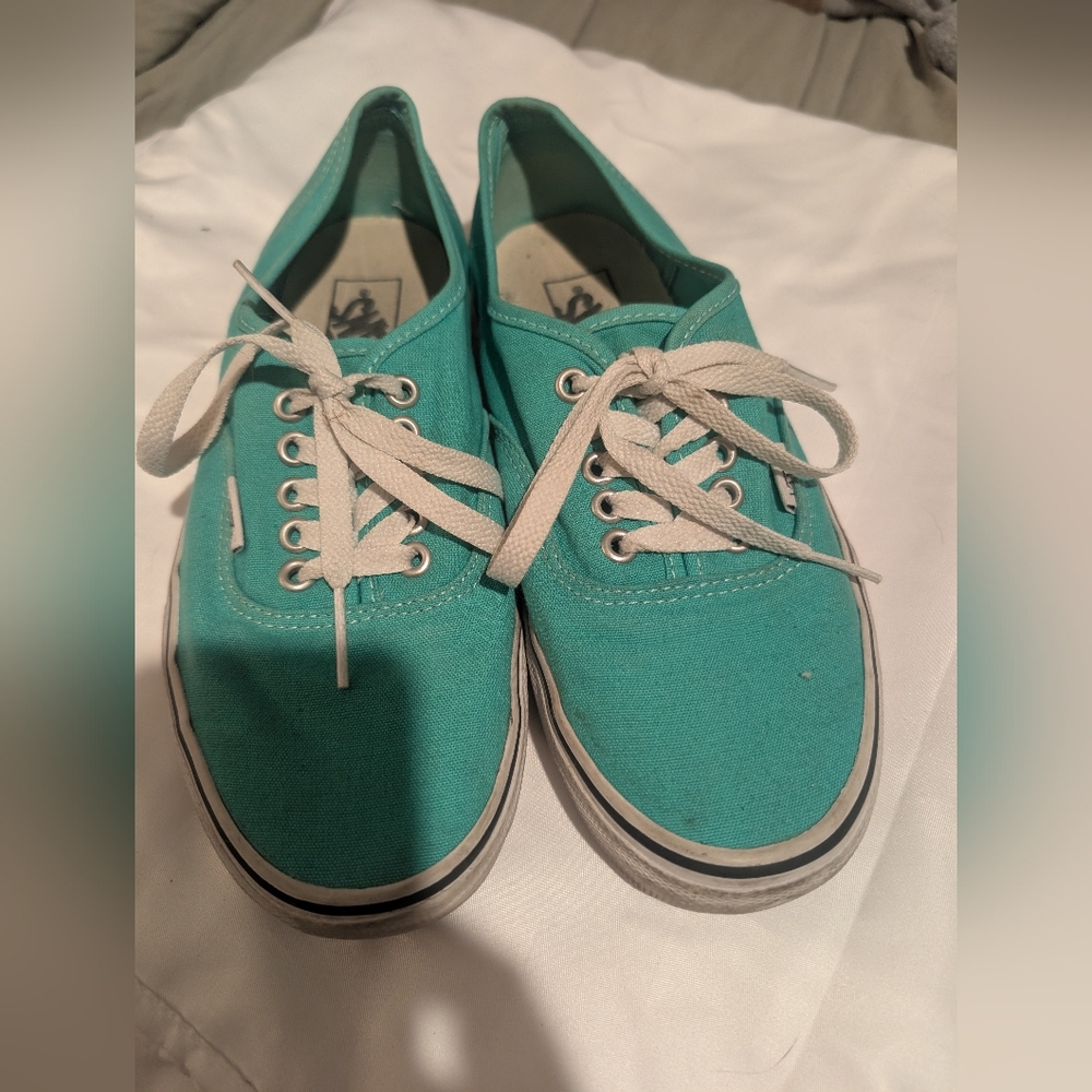 Casual Teal Canvas Sneakers